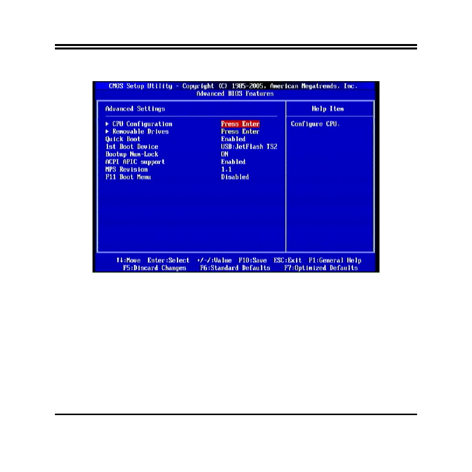 5 advanced bios features | Jetway Computer NC84E User Manual | Page 24 / 42