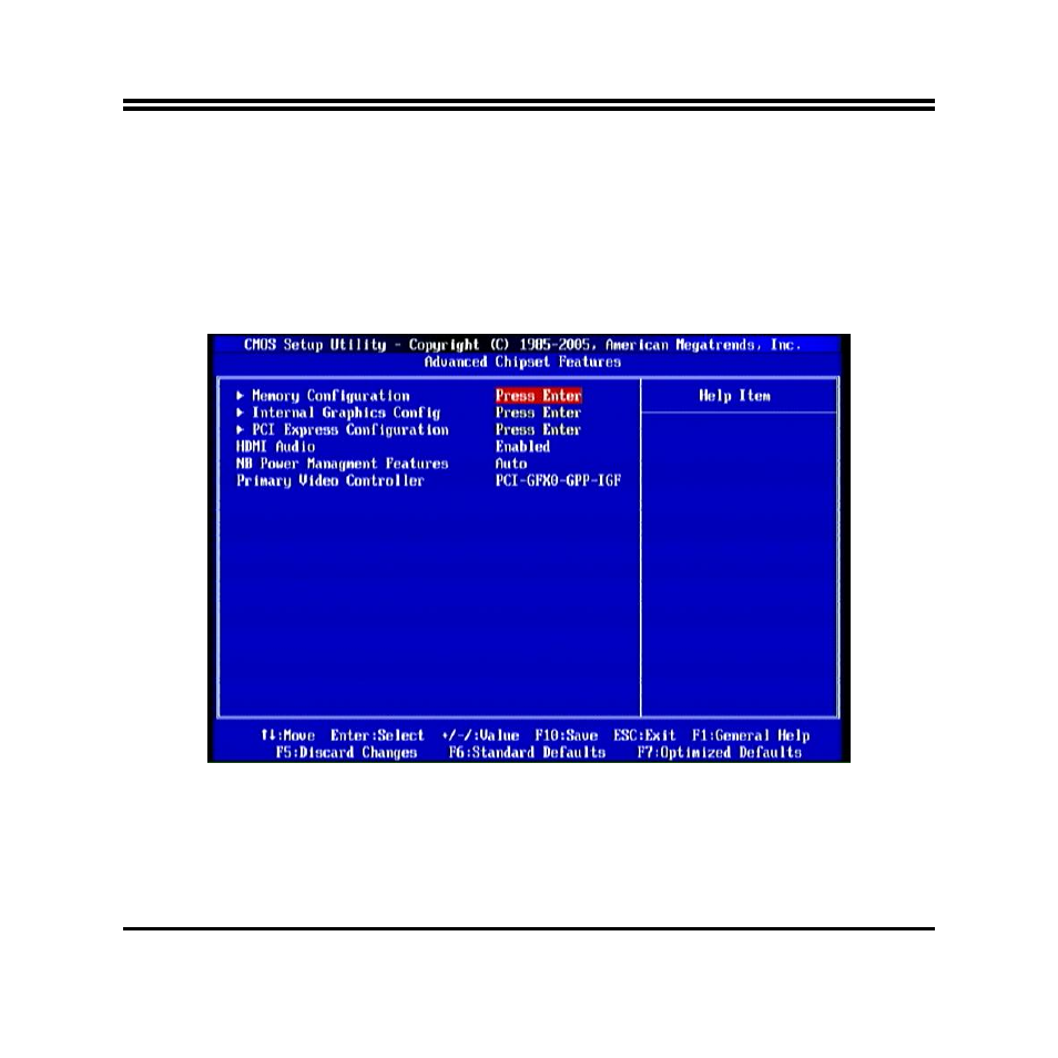 6 advanced chipset features | Jetway Computer NC84E User Manual | Page 26 / 42