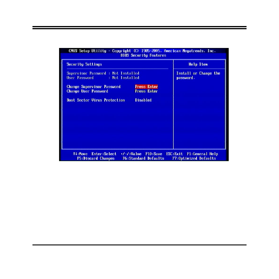 12 bios security features | Jetway Computer NC84E User Manual | Page 39 / 42