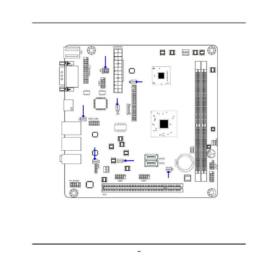 Motherboard jumper position | Jetway Computer NC73 User Manual | Page 10 / 42