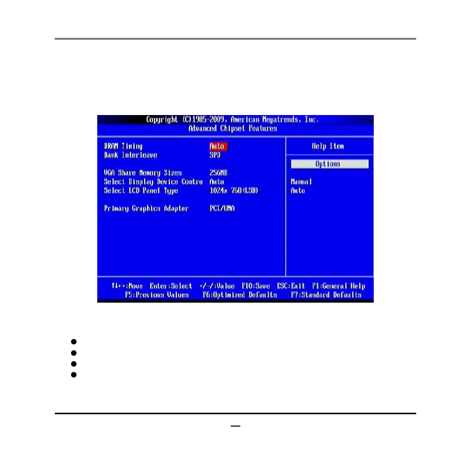 6 advanced chipset features | Jetway Computer NC73 User Manual | Page 30 / 42