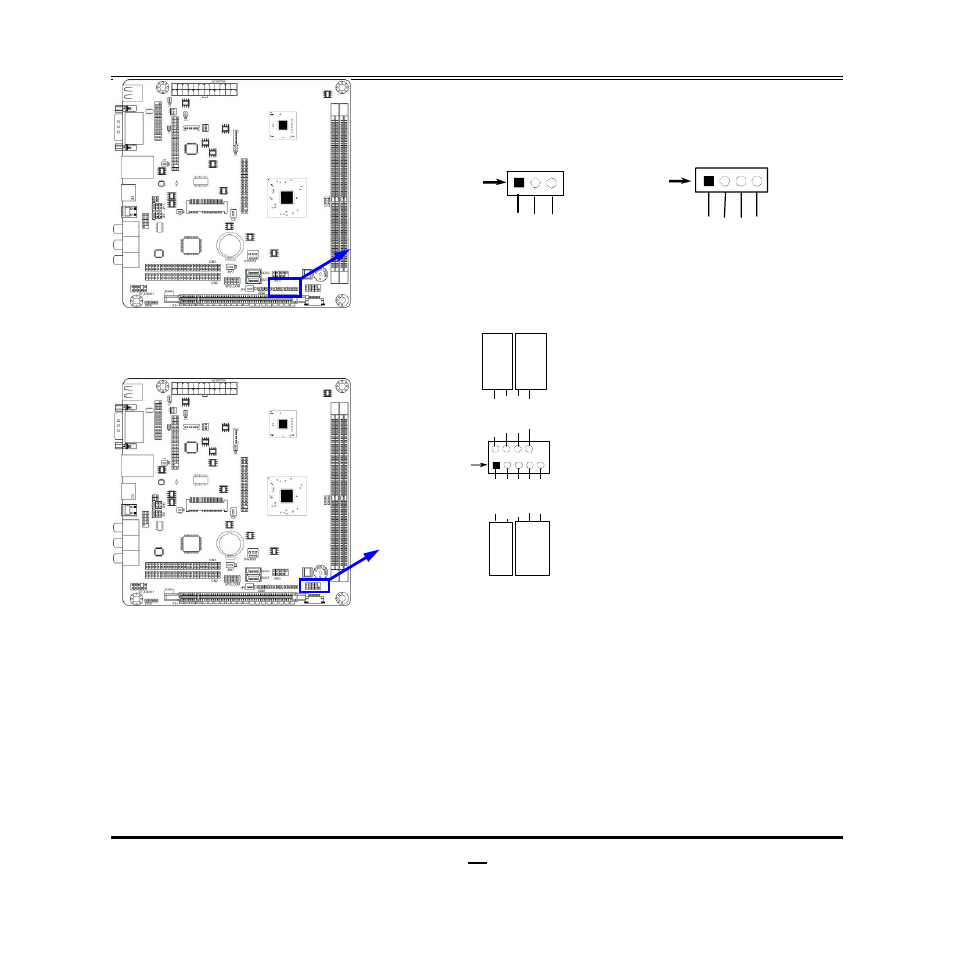 7) front panel header: jw-fp, Speak header, Pwrled header | Jetway Computer NC74 User Manual | Page 20 / 43