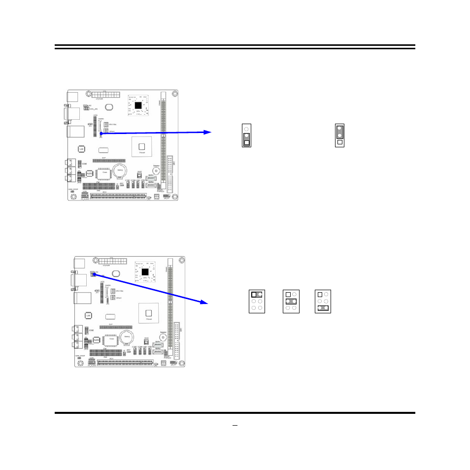 5) jp5: panel backlight power on/off (3-pin) 9, 6) jp8: com1 pin 9 select | Jetway Computer NF76 User Manual | Page 14 / 41