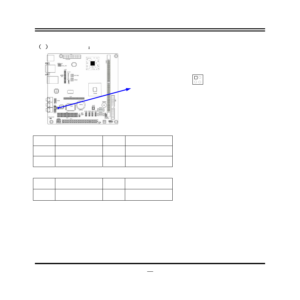 9）tx-rxcom1：rs422/485 header, Pin definition when rs422 selected, Pin definition when rs485 selected | Jetway Computer NF76 User Manual | Page 16 / 41