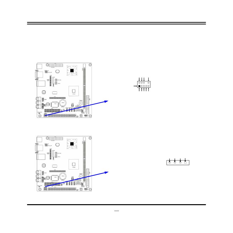 2-2 headers, 2) cd audio-in headers (4-pin): cdin | Jetway Computer NF76 User Manual | Page 18 / 41