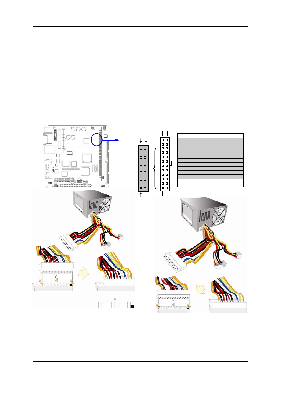 6 connectors, headers, 6-1 connectors, 1) power connector (24-pin block) : atxpwr | Jetway Computer J7F2 User Manual | Page 16 / 50