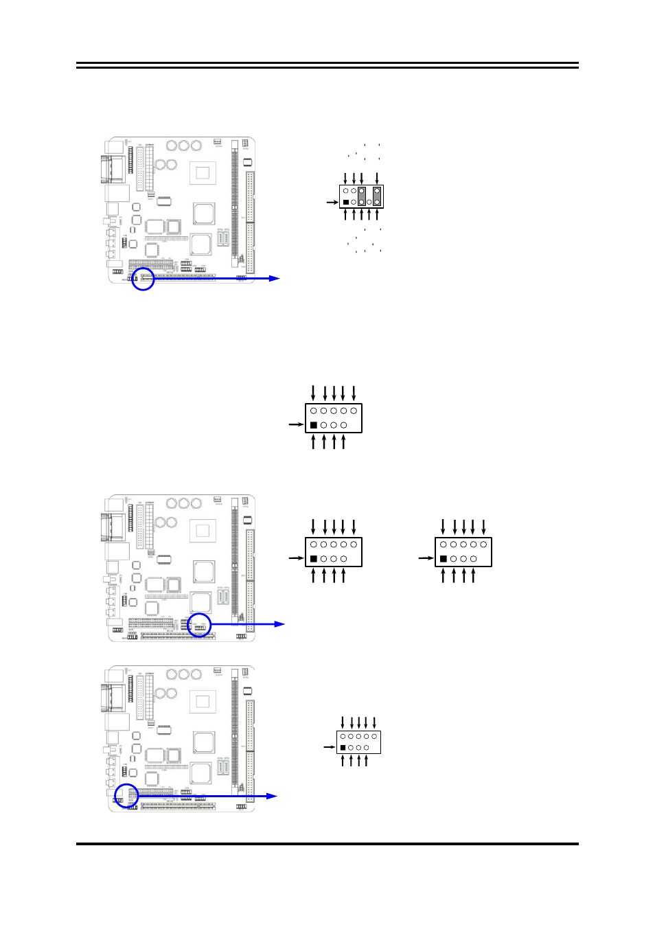 Usb port headers, Usb2, Usb1 | Usb3 | Jetway Computer J7F2 User Manual | Page 20 / 50