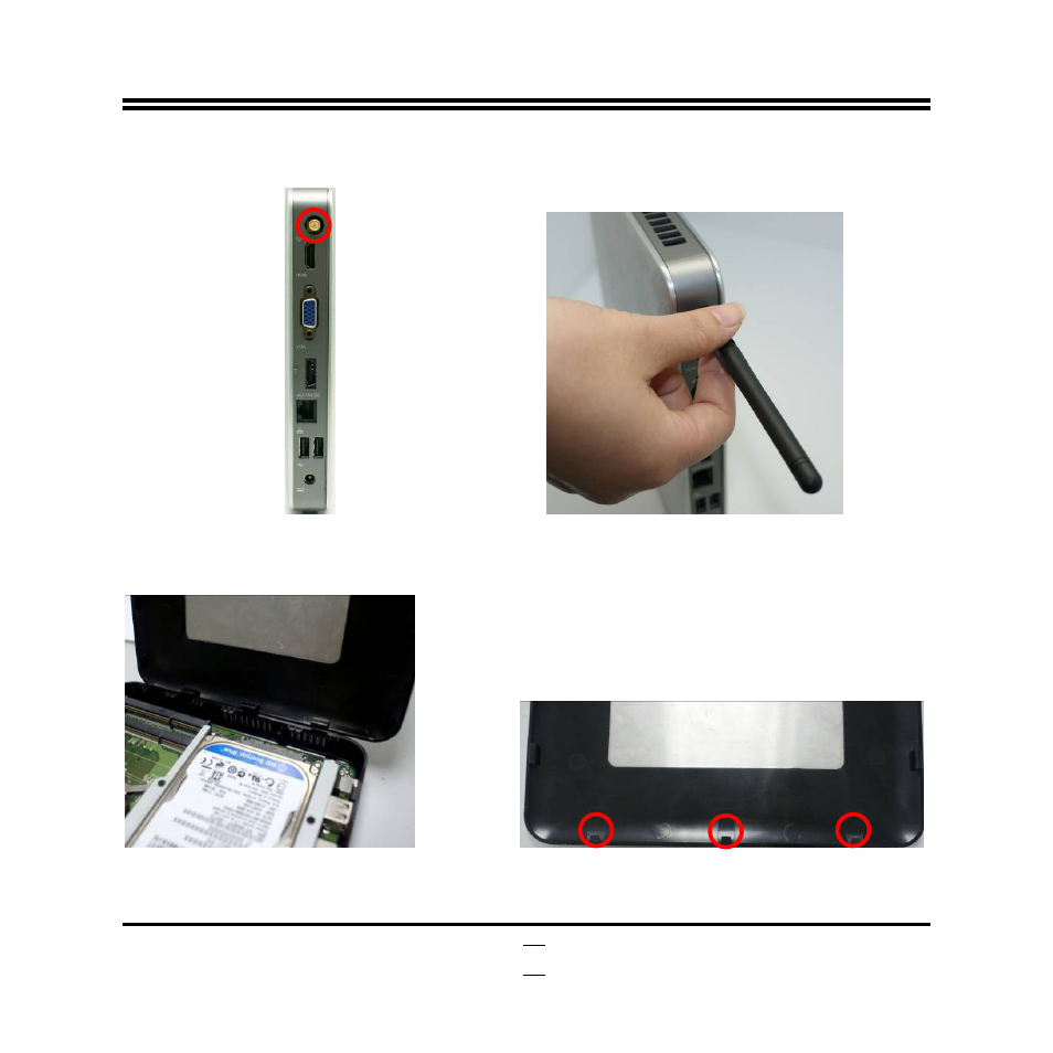 4 to install wifi antenna, 5 to restore removable chassis cover | Jetway Computer JBC610C72 User Manual | Page 14 / 25