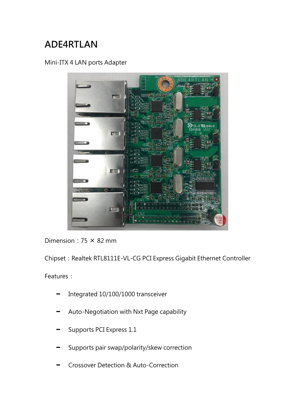 Ade4rtlan | Jetway Computer ADE4COMCB User Manual | Page 6 / 11