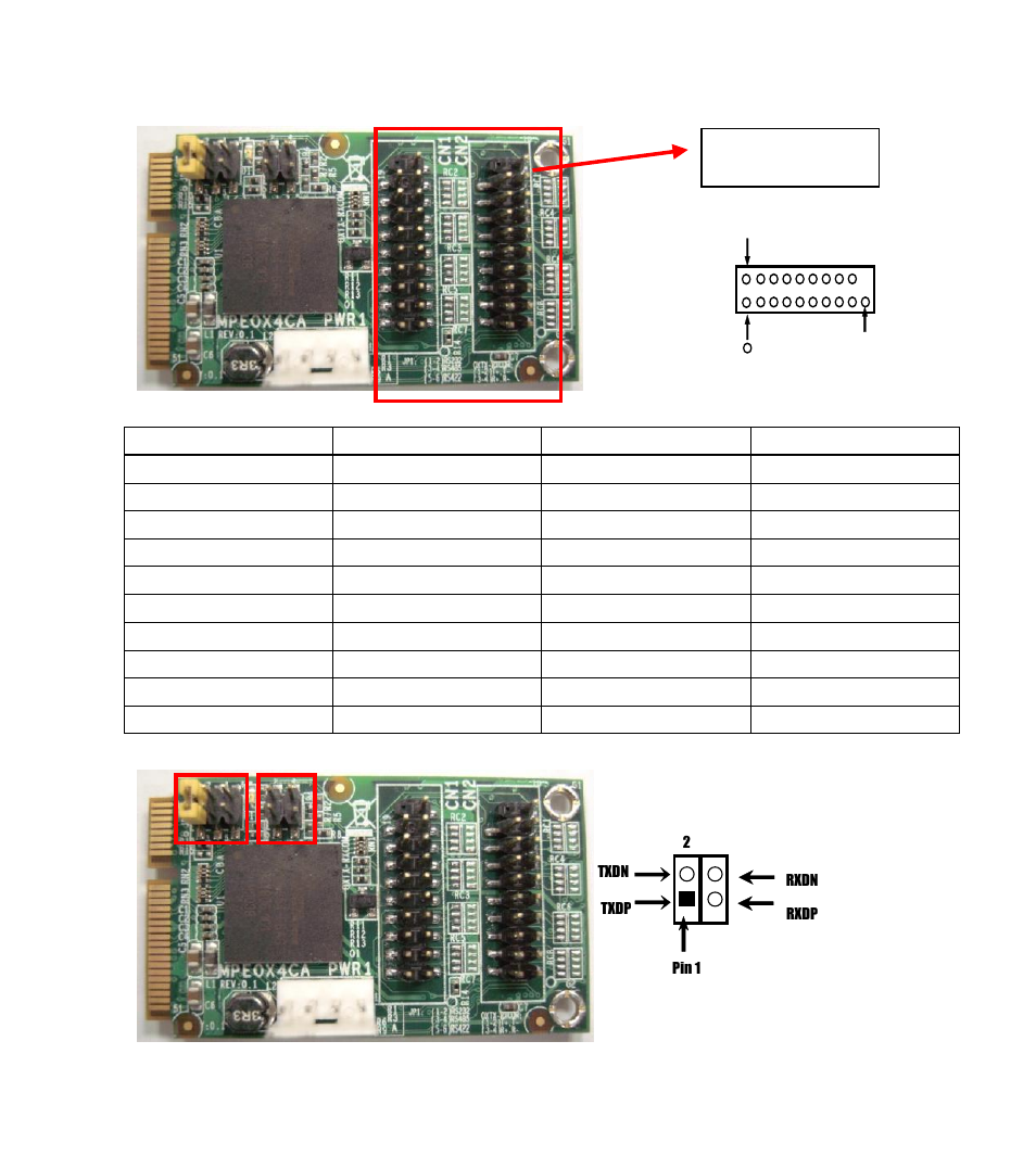 Com port pin header, Cn1, cn2 jp1 oxtx-rxcom | Jetway Computer ADMPEOX4CA User Manual | Page 58 / 70