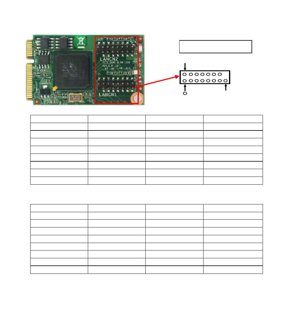 Admpeidla pin header, Lancn1 ,lancn2, Dlancna pin header | Jetway Computer ADMPEOX4CA User Manual | Page 66 / 70