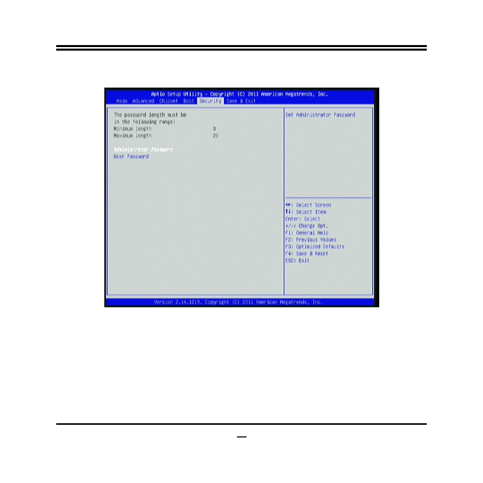 10 security menu | Jetway Computer JBC381F39 User Manual | Page 44 / 45