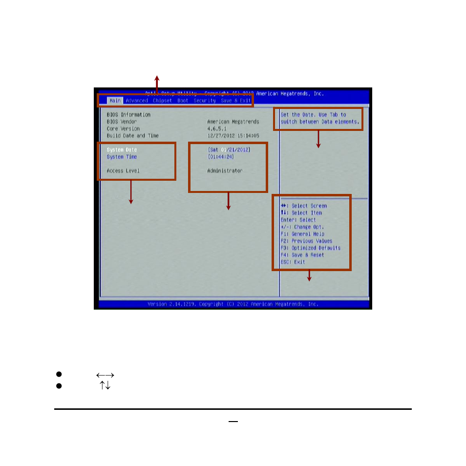 2 bios menu screen, 3 function keys | Jetway Computer JBC231C9P-2550 User Manual | Page 24 / 36