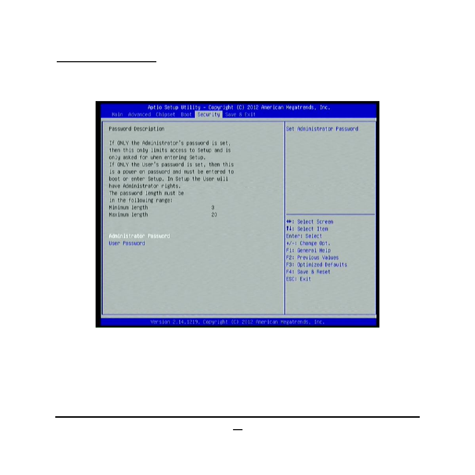 10 security menu | Jetway Computer JBC231C9P-2550 User Manual | Page 35 / 36