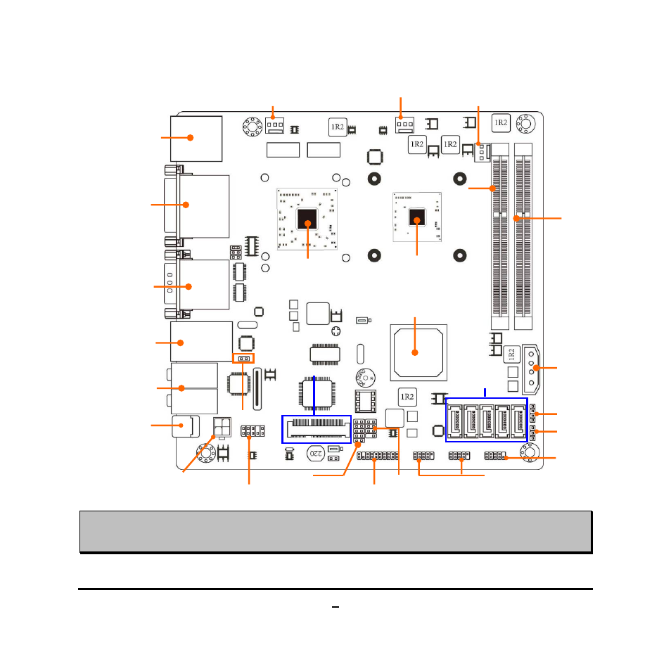 Motherboard internal diagram | Jetway Computer JBC231C9P-2550 User Manual | Page 9 / 36