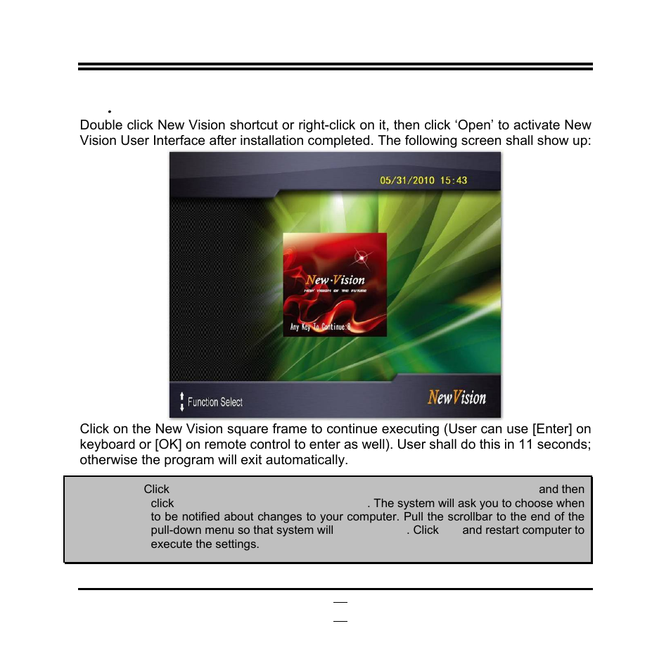 2 ． to activate new vision program | Jetway Computer JBC621C86 User Manual | Page 36 / 58