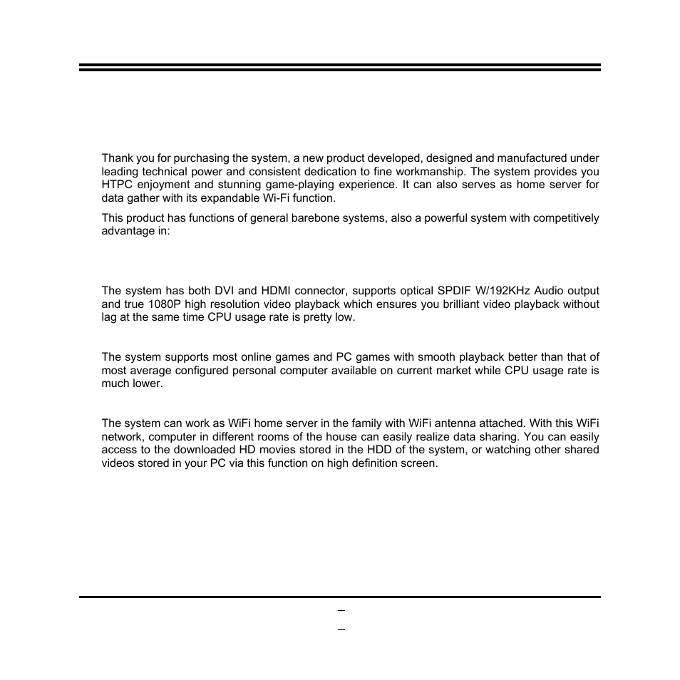 Chapter 1 brief introduction, 1 product features | Jetway Computer JBC621C86 User Manual | Page 5 / 58