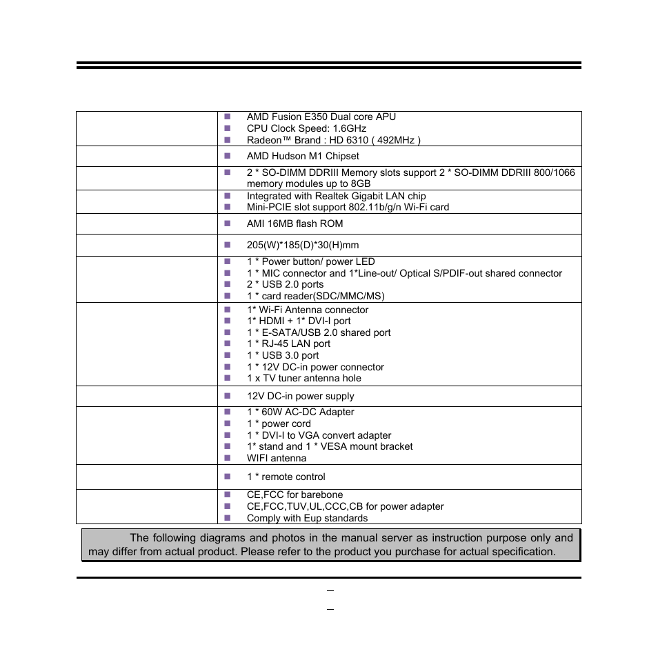 2 specification | Jetway Computer JBC621C86 User Manual | Page 8 / 58