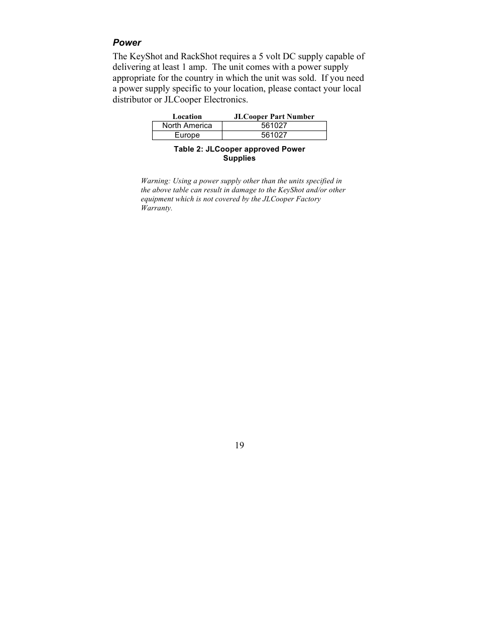 JLCooper KeyShot User Manual | Page 19 / 23