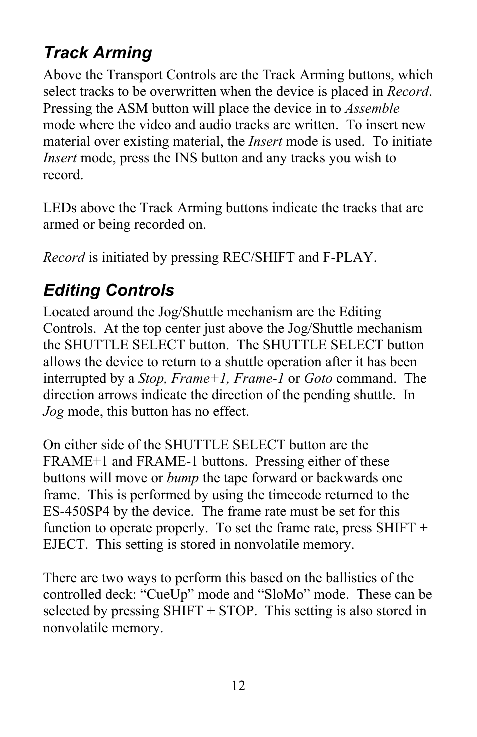 JLCooper ES-450SP4 User Manual | Page 12 / 19