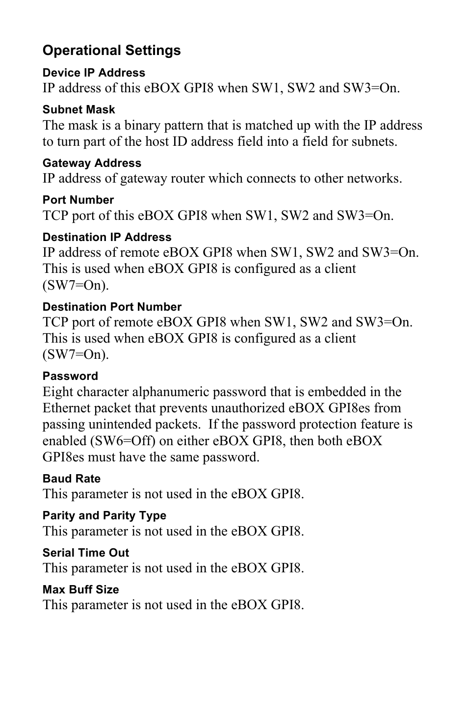 JLCooper eBOX GPI8 User Manual | Page 18 / 55