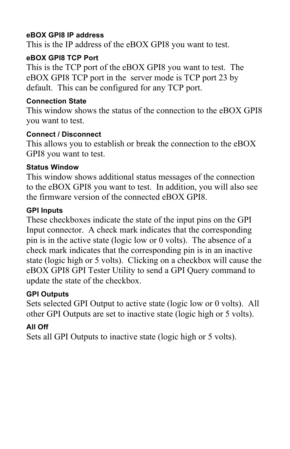 JLCooper eBOX GPI8 User Manual | Page 27 / 55