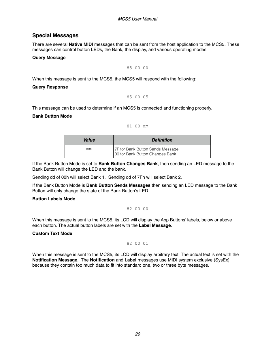 JLCooper MCS5 User Manual | Page 29 / 55