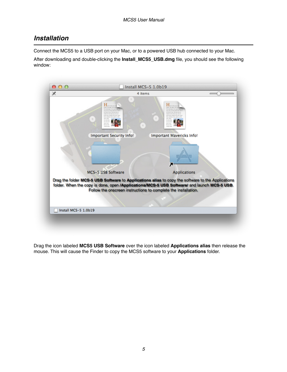 Installation | JLCooper MCS5 User Manual | Page 5 / 55