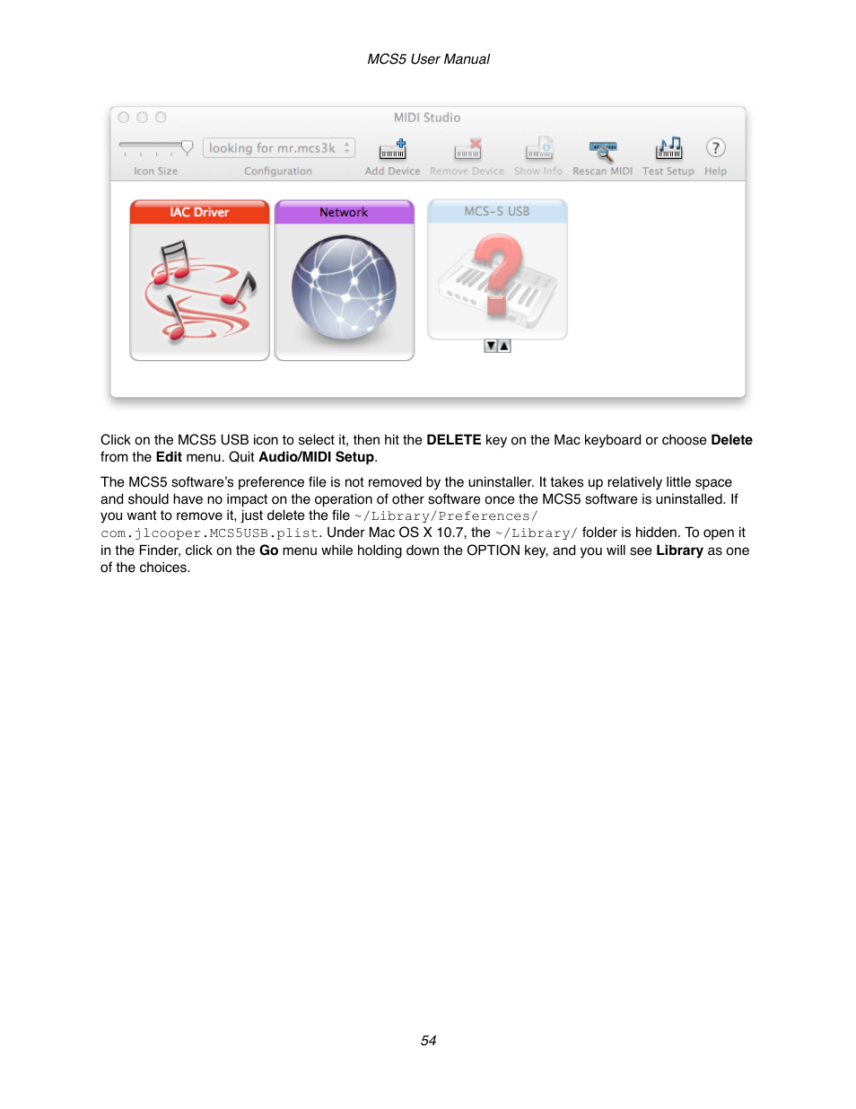 JLCooper MCS5 User Manual | Page 54 / 55