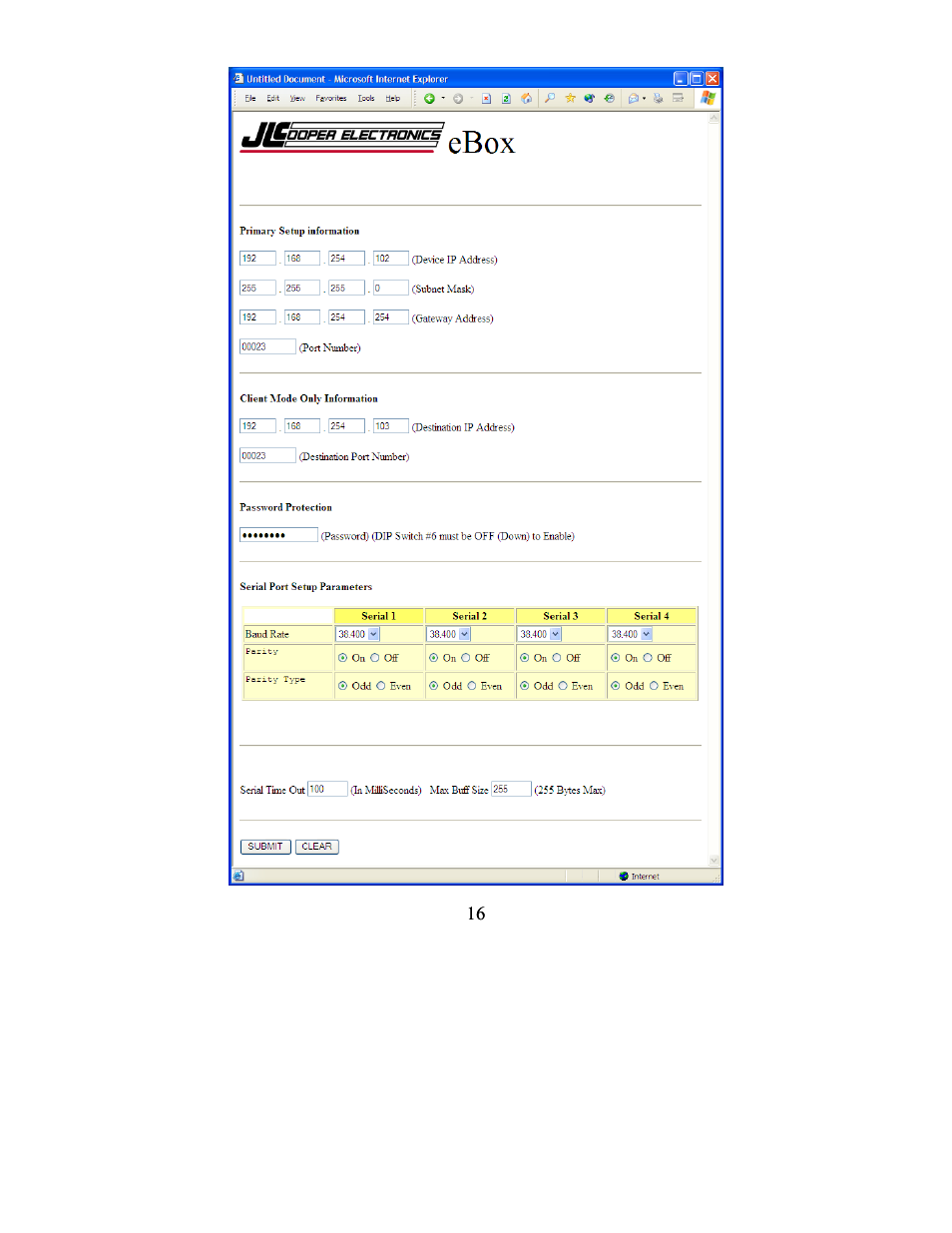 JLCooper eBOX User Manual | Page 16 / 58