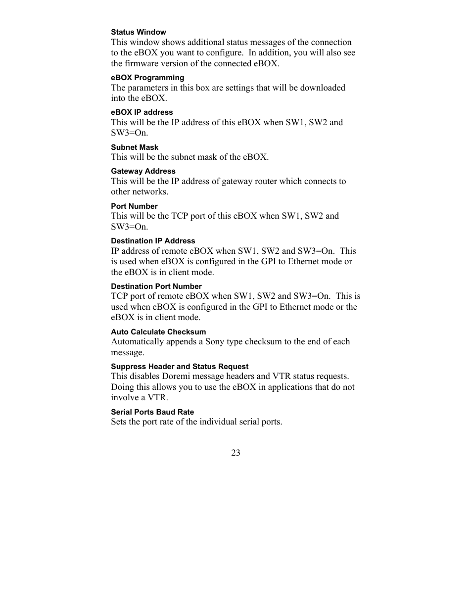 JLCooper eBOX User Manual | Page 23 / 58