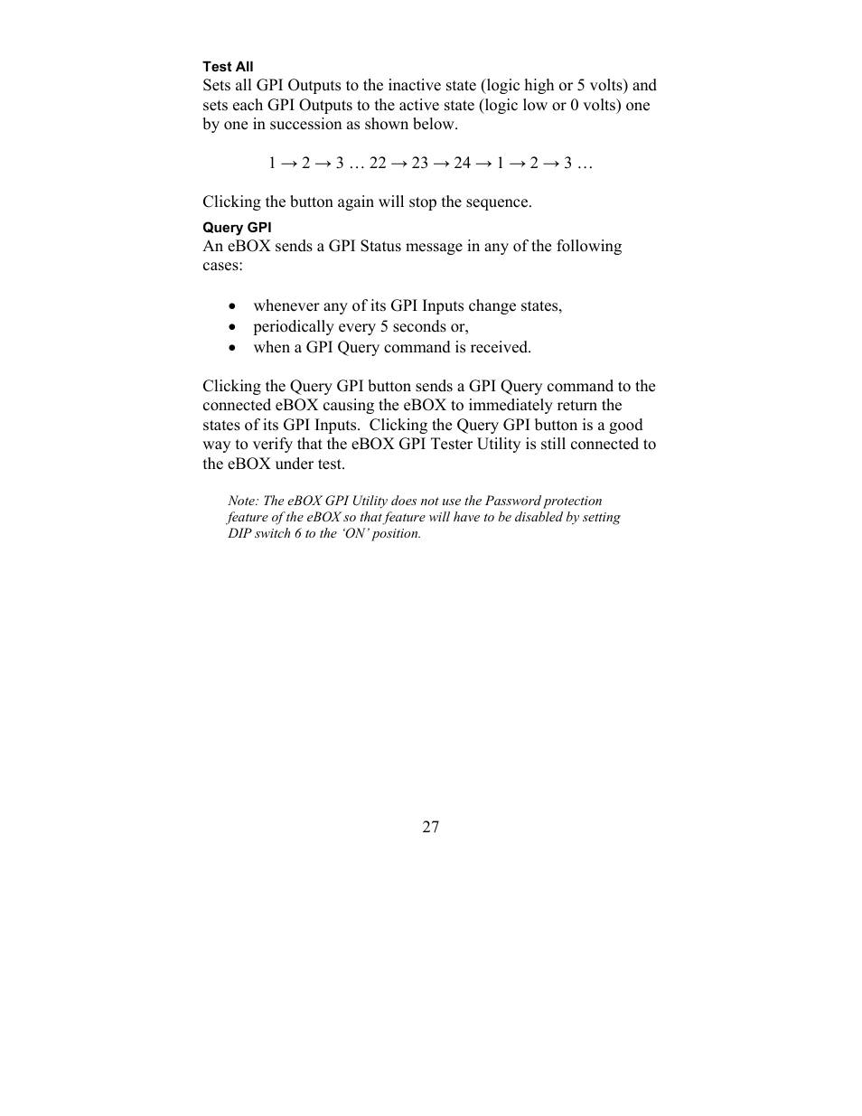 JLCooper eBOX User Manual | Page 27 / 58