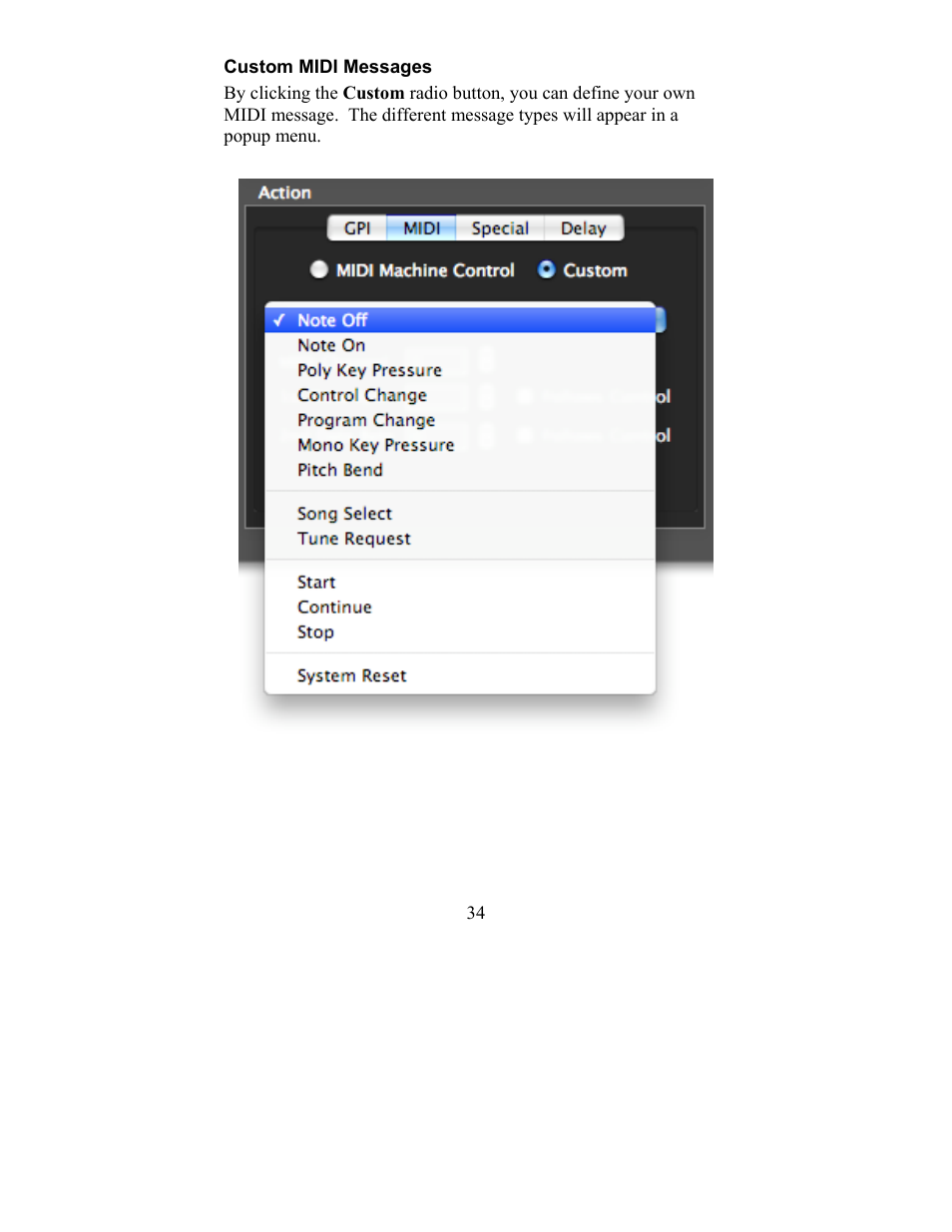 Custom midi messages | JLCooper eBOX User Manual | Page 34 / 58