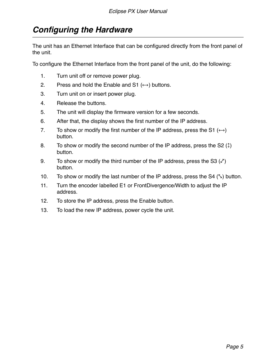 Configuring the hardware | JLCooper Eclipse PX for OS X User Manual | Page 5 / 14