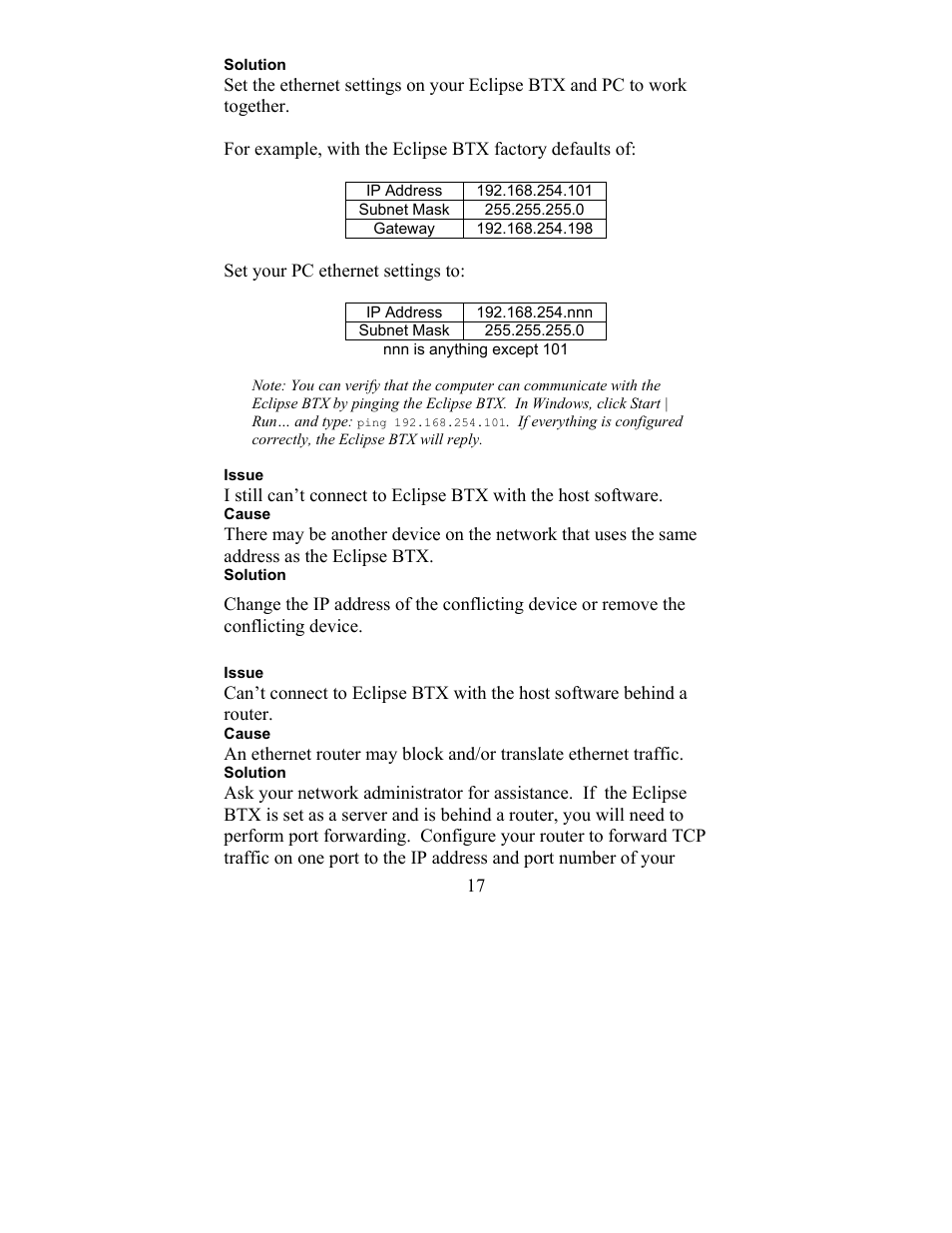 JLCooper BTX Eclipse User Manual | Page 17 / 22