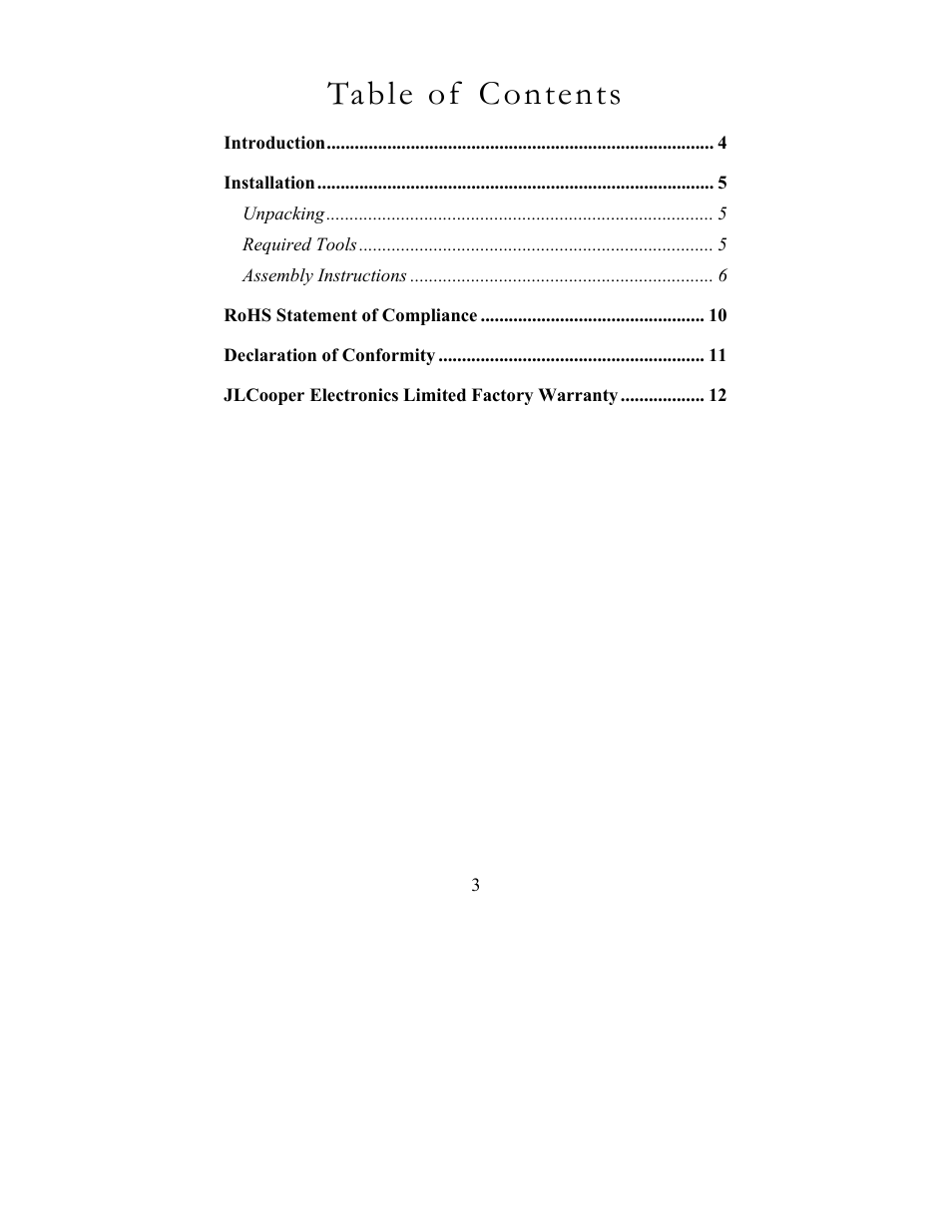 JLCooper Eclipse Series Joiner Kit User Manual | Page 3 / 12