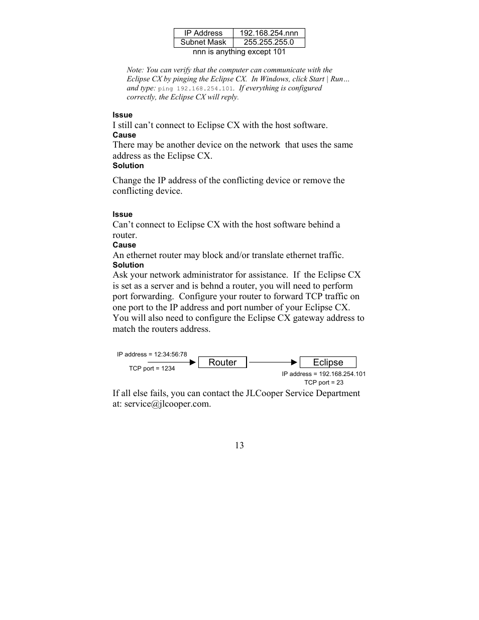 JLCooper CX Eclipse User Manual | Page 13 / 15