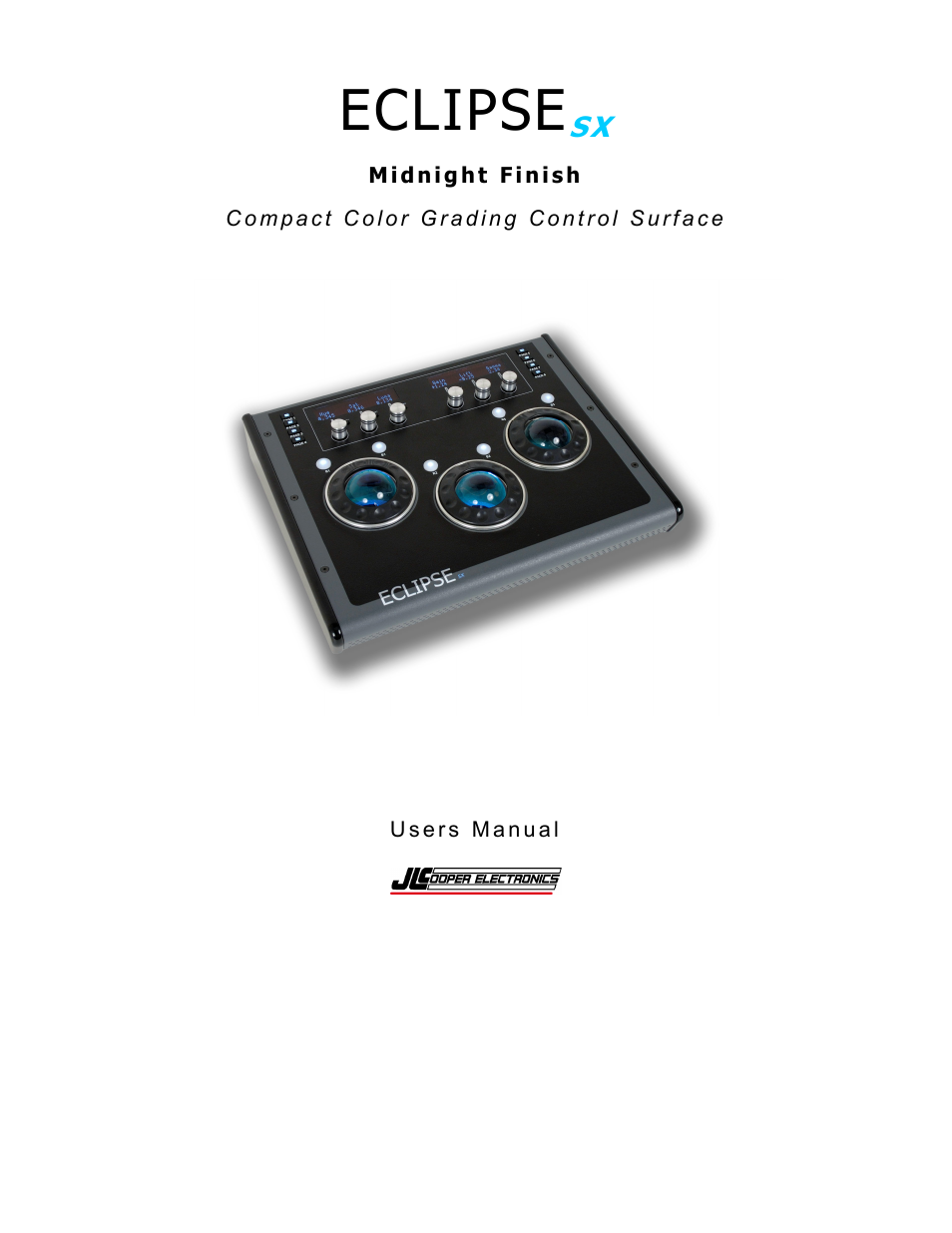 JLCooper SX Midnight Eclipse User Manual | 21 pages