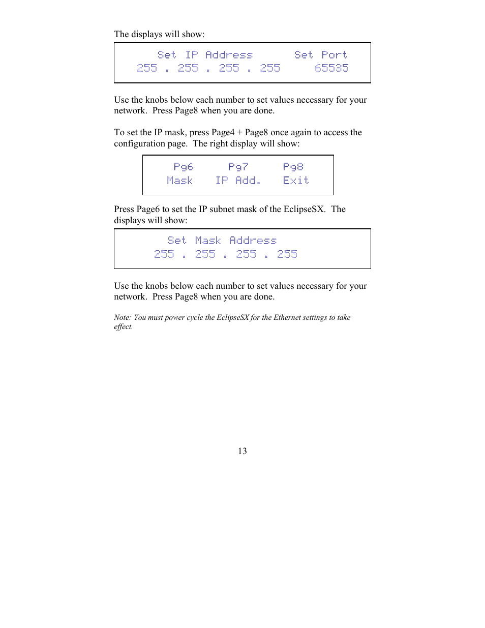 JLCooper SX Midnight Eclipse User Manual | Page 13 / 21