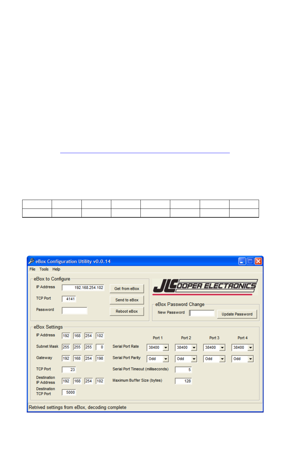 Configuring the ebox | JLCooper ES-450SPE User Manual | Page 24 / 32