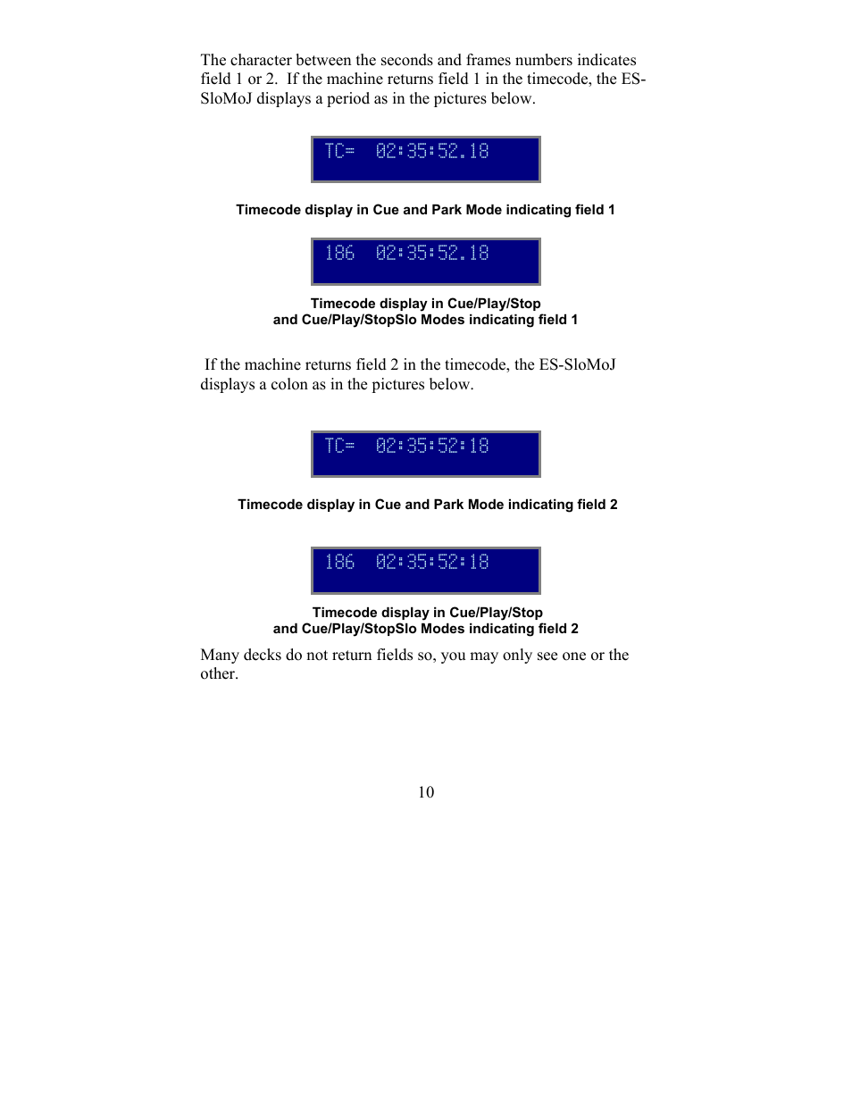JLCooper ES-SloMoJ User Manual | Page 10 / 50