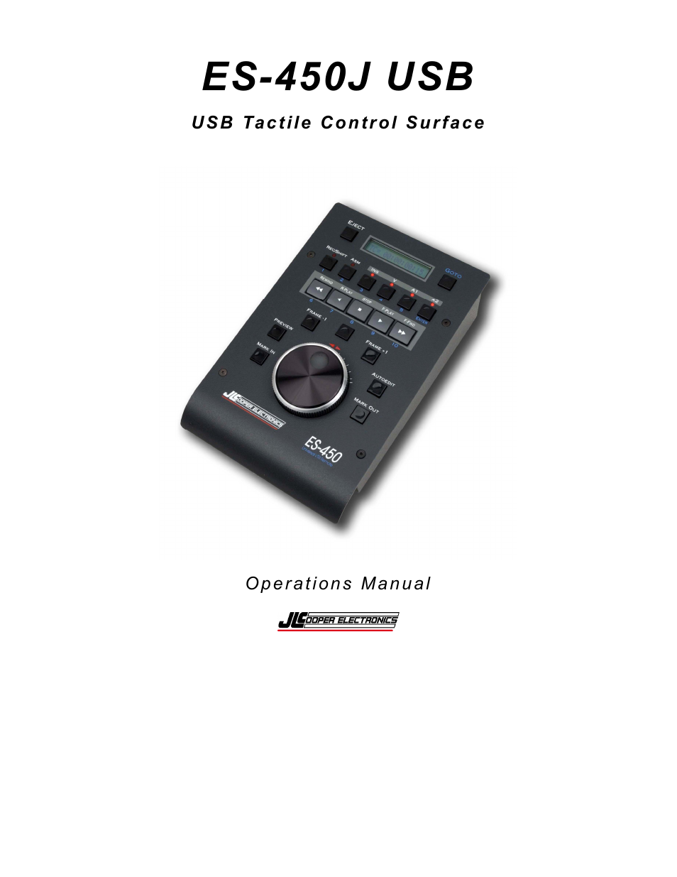 JLCooper ES-450J_USB_User_Manual.pdf User Manual | 7 pages