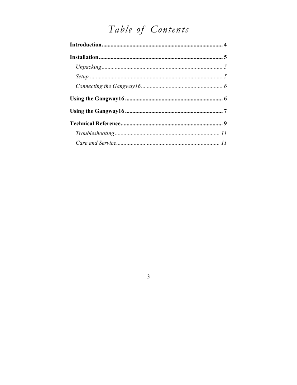 JLCooper Gangway16 User Manual | Page 3 / 12