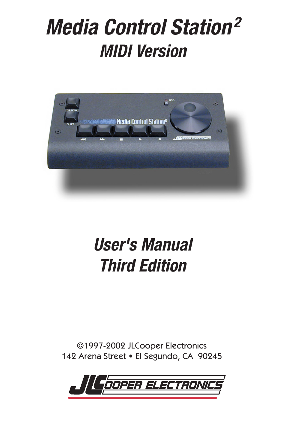 JLCooper MCS2 MIDI User Manual | 19 pages