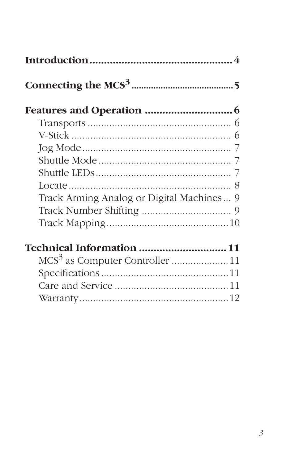 JLCooper MCS3 9 Pin User Manual | Page 3 / 12