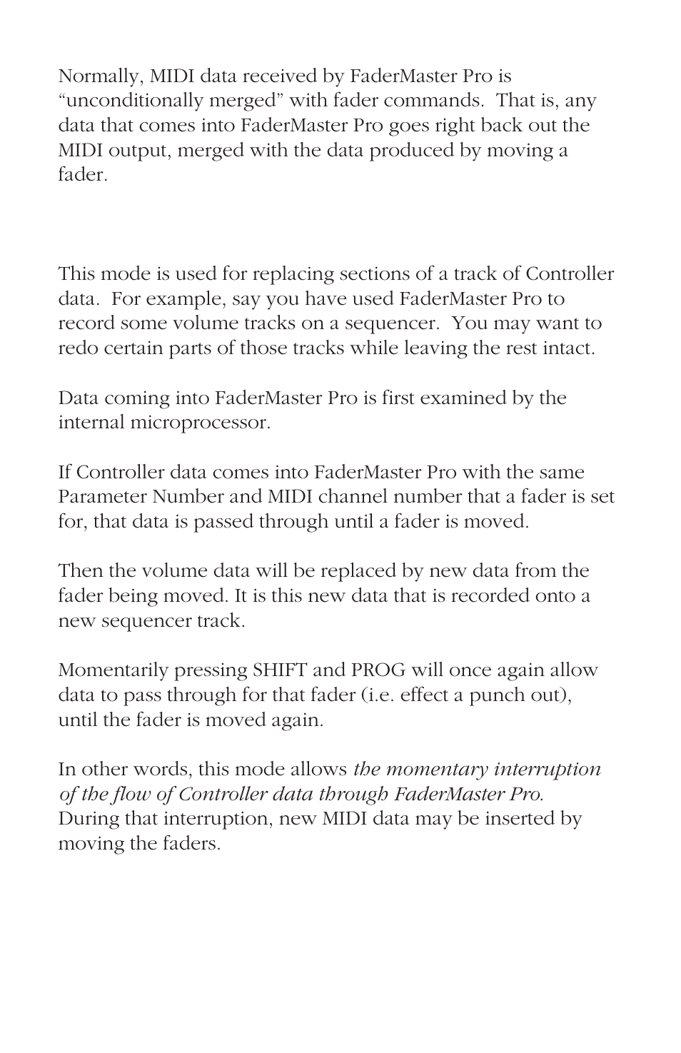 JLCooper FaderMaster Pro User Manual | Page 29 / 78
