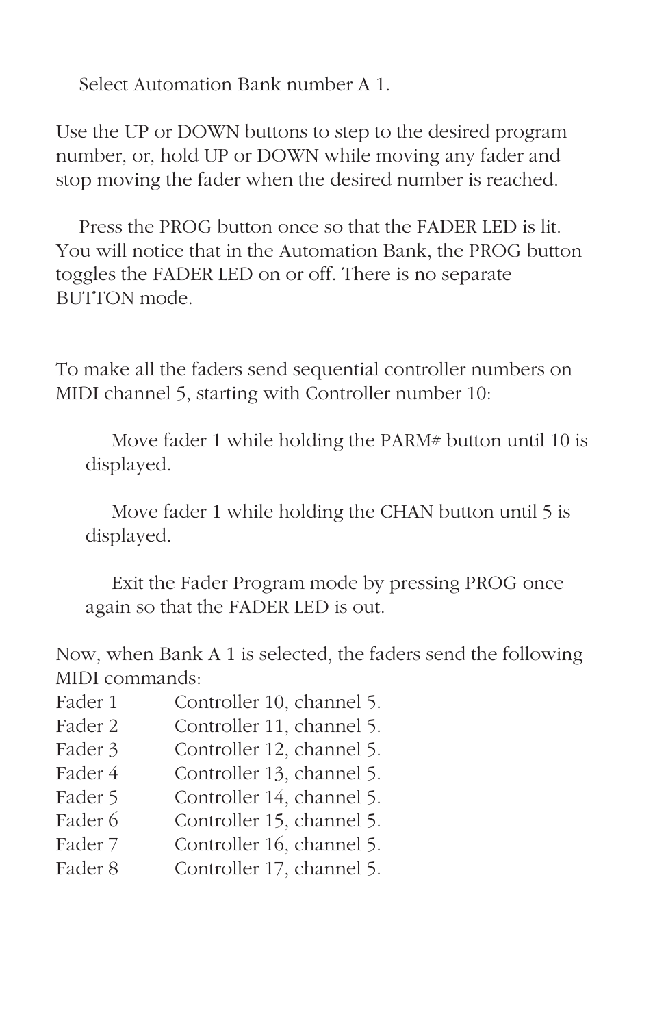JLCooper FaderMaster Pro User Manual | Page 44 / 78