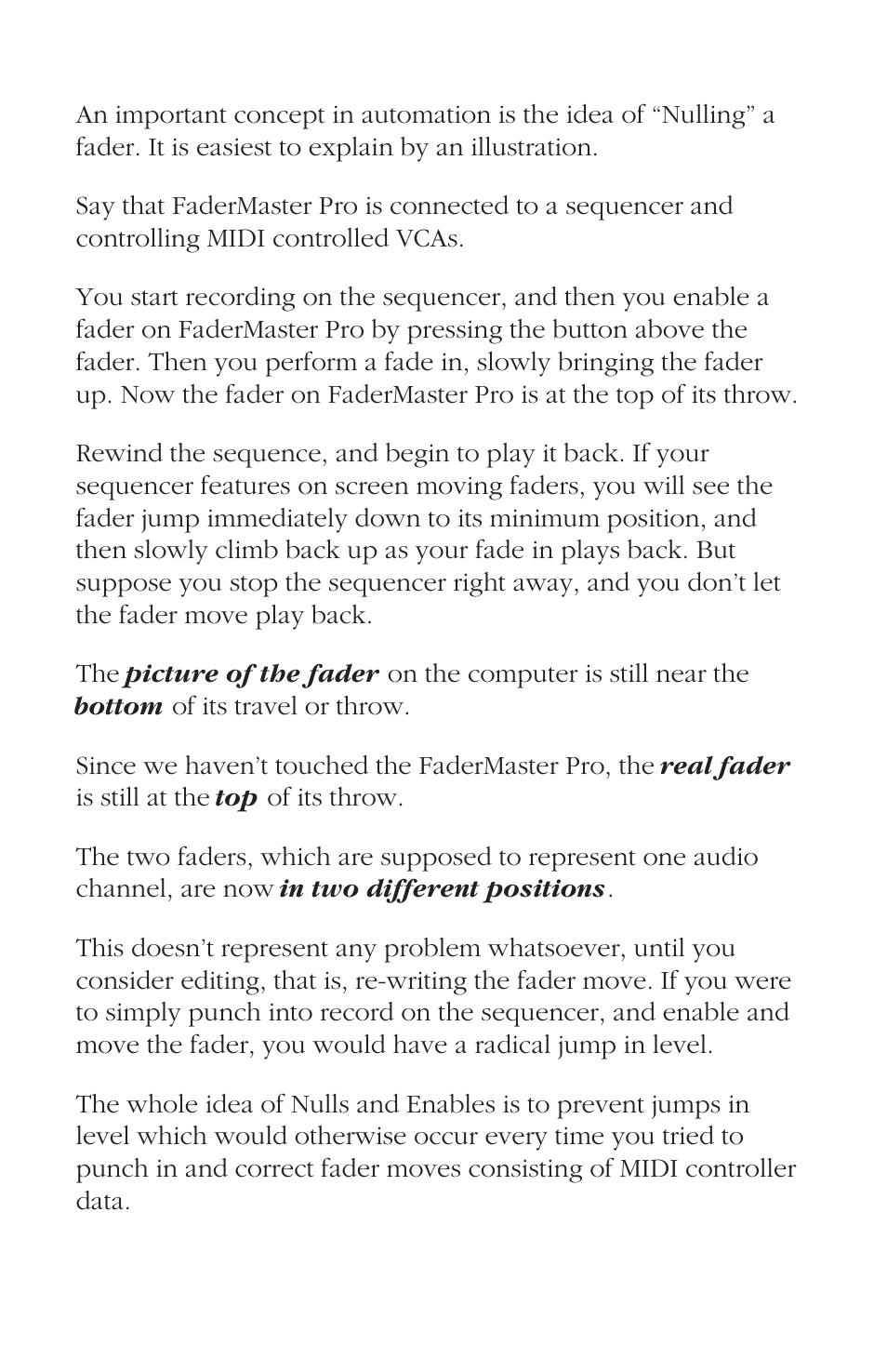 Fader null | JLCooper FaderMaster Pro User Manual | Page 52 / 78