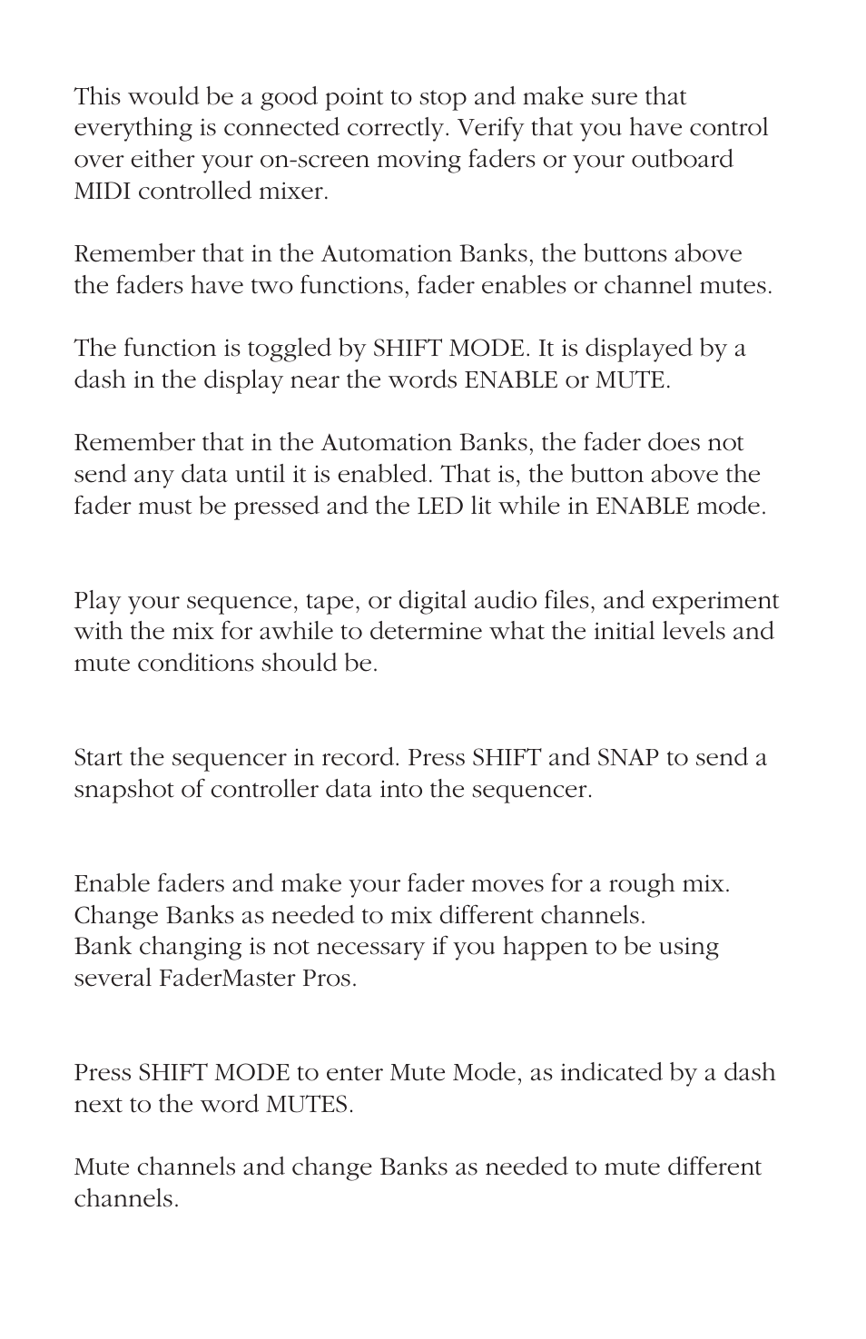JLCooper FaderMaster Pro User Manual | Page 59 / 78