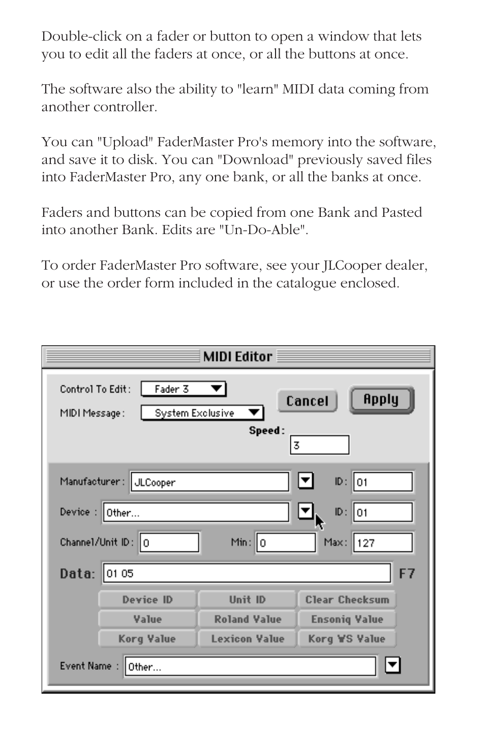 JLCooper FaderMaster Pro User Manual | Page 77 / 78